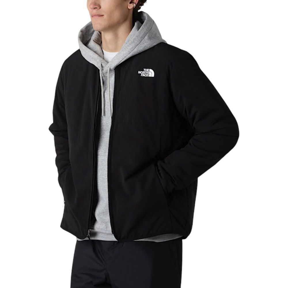 The North Face Black Nylon Coat - M ILTI Liner Jacket for Men