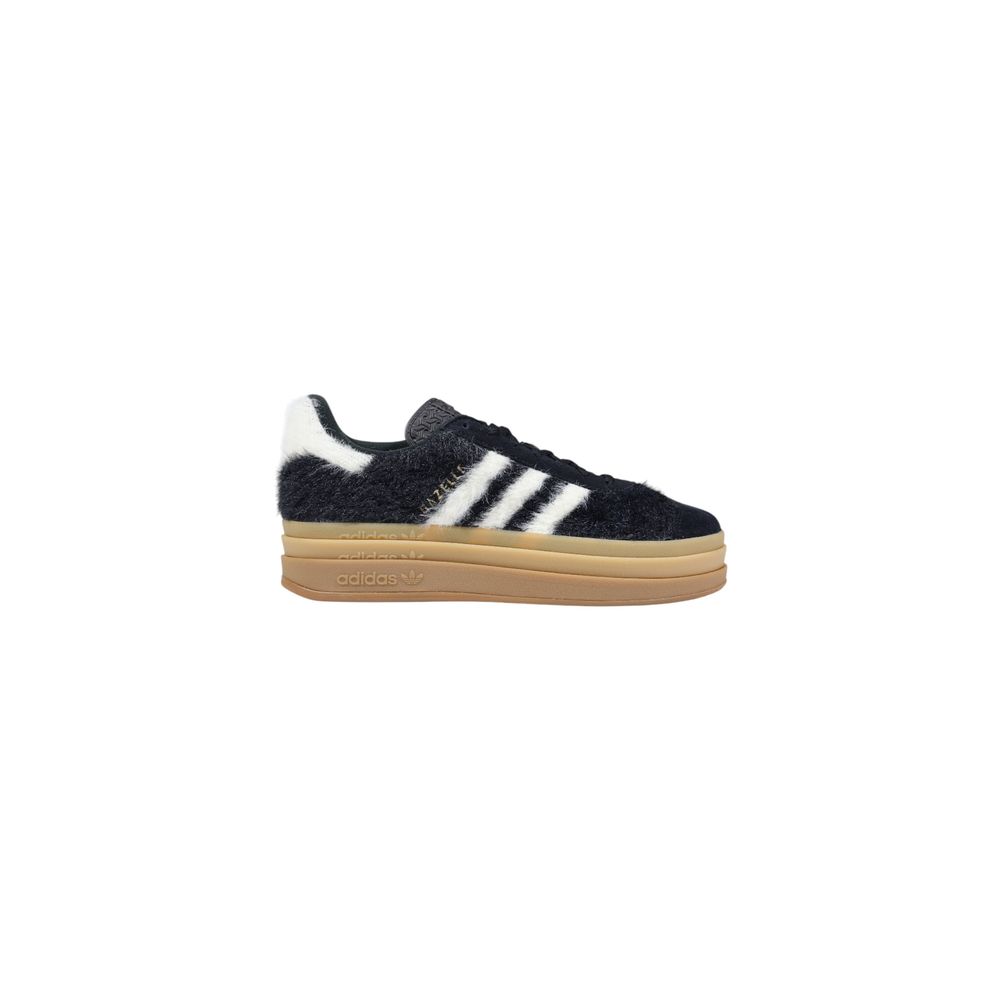 Adidas Originals Black Leather GAZELLE Platform Sneakers