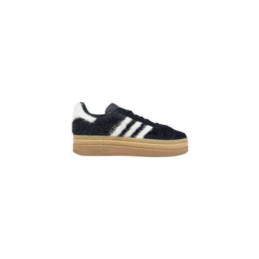 Adidas Originals Black Leather GAZELLE Platform Sneakers