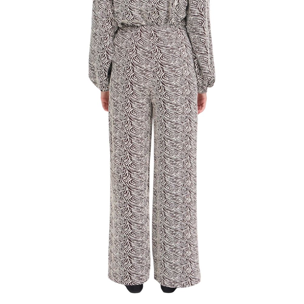 ICHI IHOELLY PA3 20124648 Brown Polyester Casual Pants