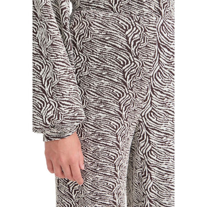 ICHI IHOELLY PA3 20124648 Brown Polyester Casual Pants