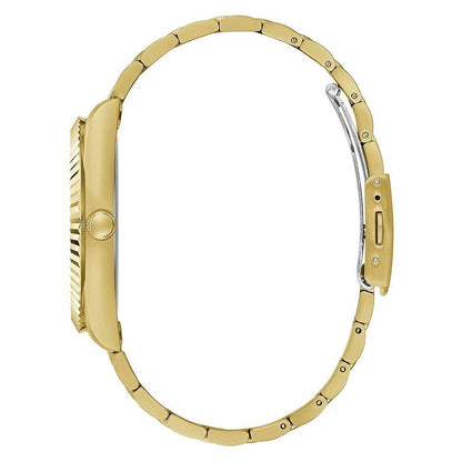 GUESS Men's Gold Stainless Steel Connoisseur Dress Watch