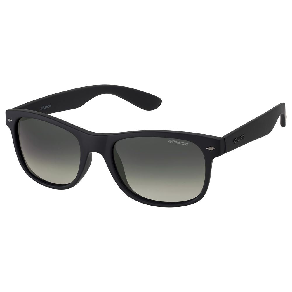 Polaroid Men’s Sunglasses – Matt Black Frame, Green Lenses