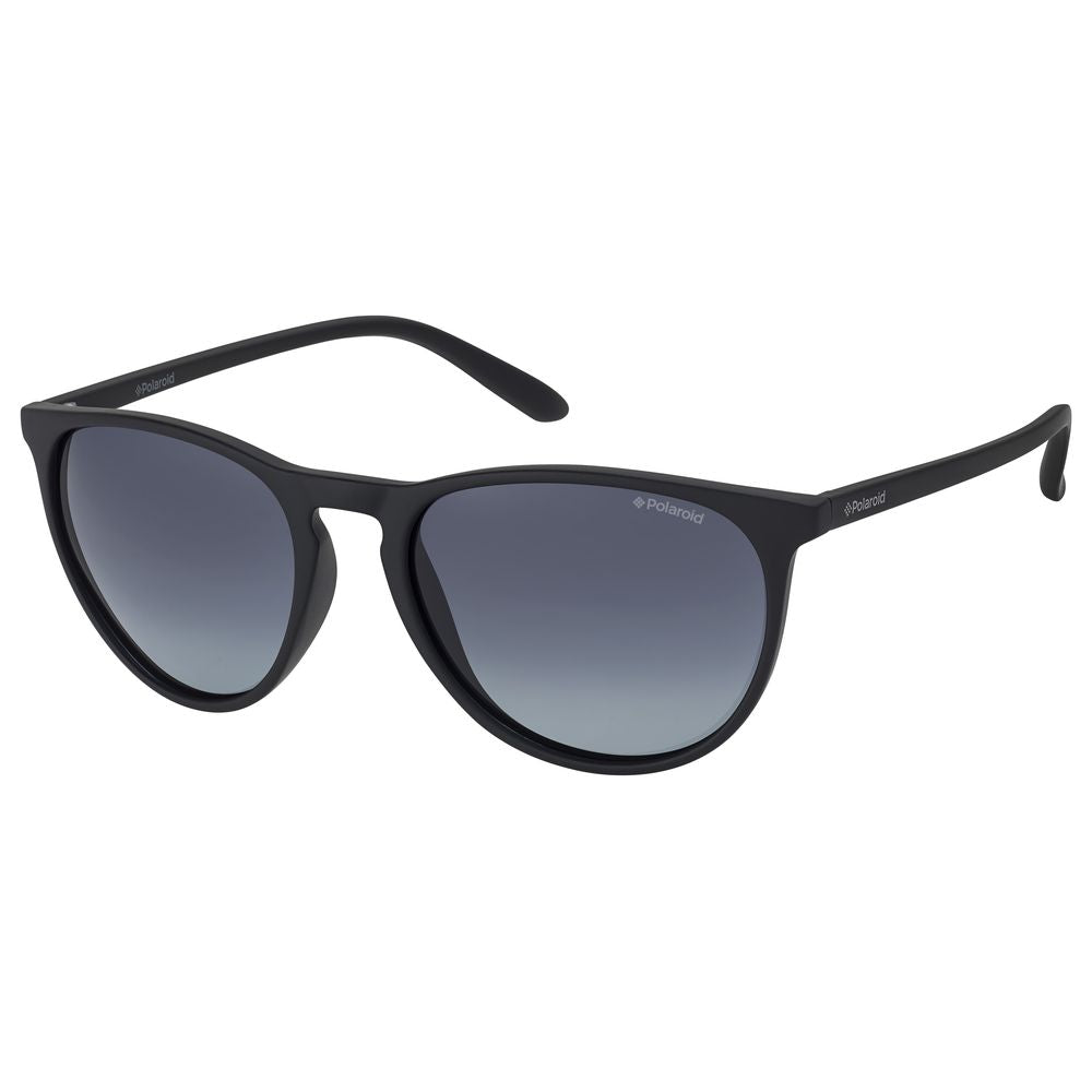 Polaroid Unisex Sunglasses – Matte Black Frame, Polarized Gray Lenses