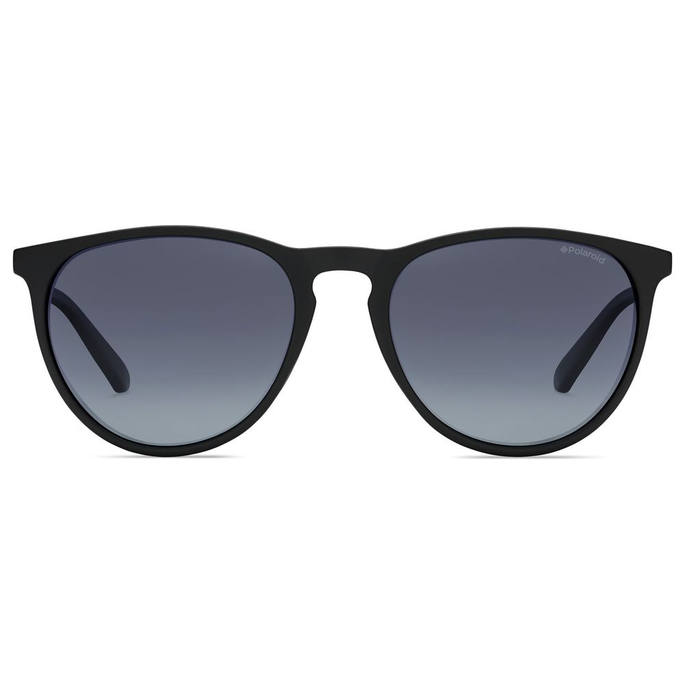 Polaroid Unisex Sunglasses – Matte Black Frame, Polarized Gray Lenses