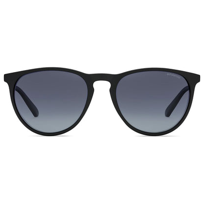Polaroid Unisex Sunglasses – Matte Black Frame, Polarized Gray Lenses