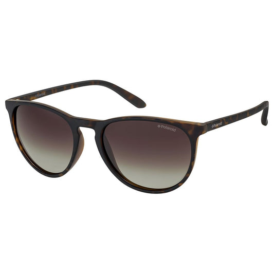 Polaroid Unisex Sunglasses – Brown Havana Frames, Gradient Lenses