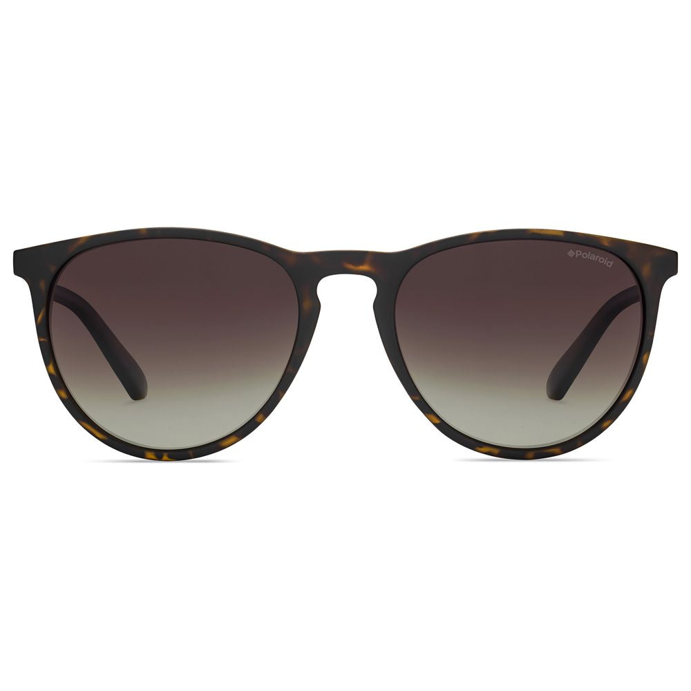 Polaroid Unisex Sunglasses – Brown Havana Frames, Gradient Lenses