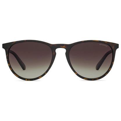 Polaroid Unisex Sunglasses – Brown Havana Frames, Gradient Lenses