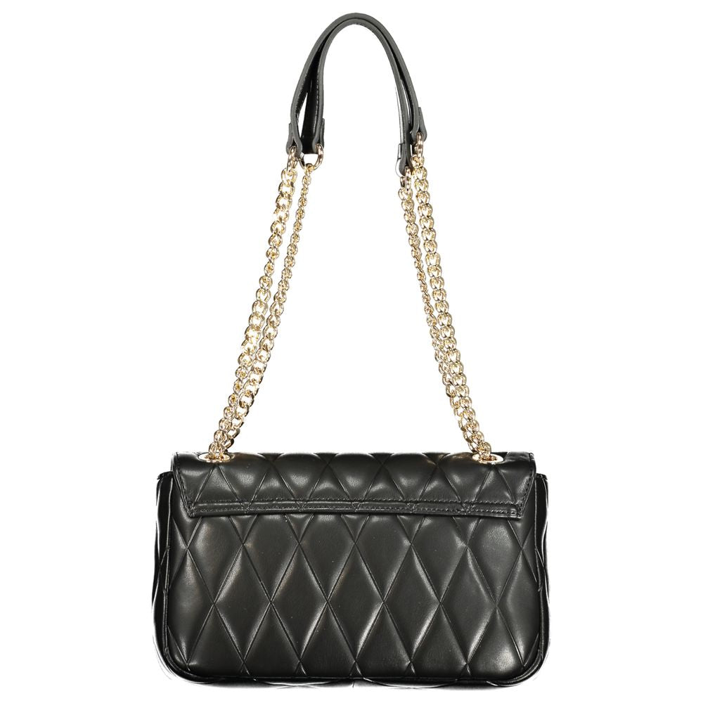 Twinset Black Faux Leather Quilted Handbag