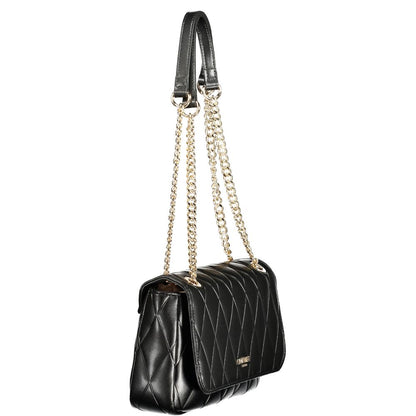 Twinset Black Faux Leather Quilted Handbag