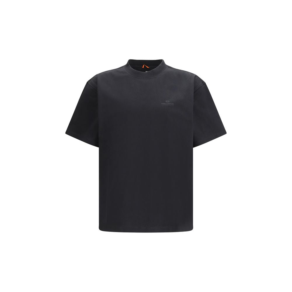 Parajumpers Black Cotton T-Shirt - Reg T-shirt
