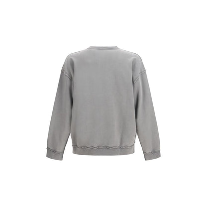 Diesel S-Boxt-Raw-V1 Sweatshirt in Gray Cotton