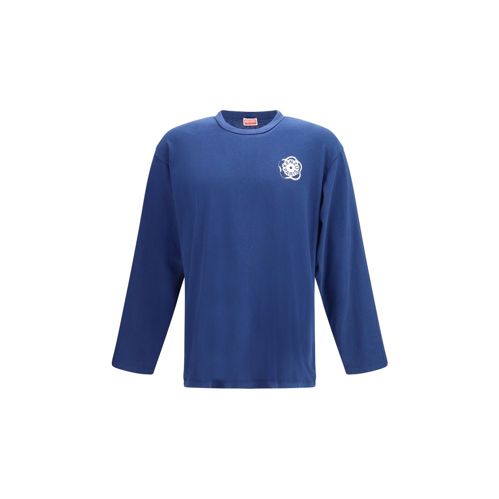 Kenzo Blue Cotton Boke Flower 2.0 Long-Sleeved T-Shirt