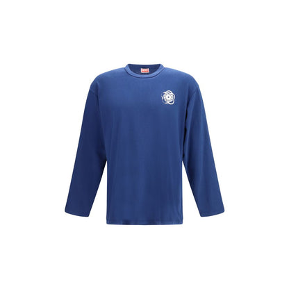 Kenzo Blue Cotton Boke Flower 2.0 Long-Sleeved T-Shirt