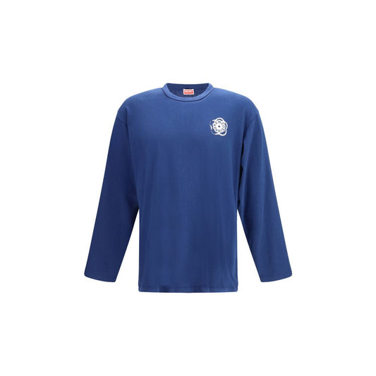 Kenzo Blue Cotton Boke Flower 2.0 Long-Sleeved T-Shirt