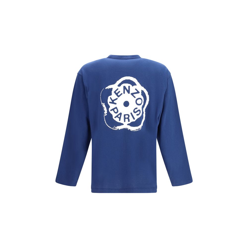 Kenzo Blue Cotton Boke Flower 2.0 Long-Sleeved T-Shirt