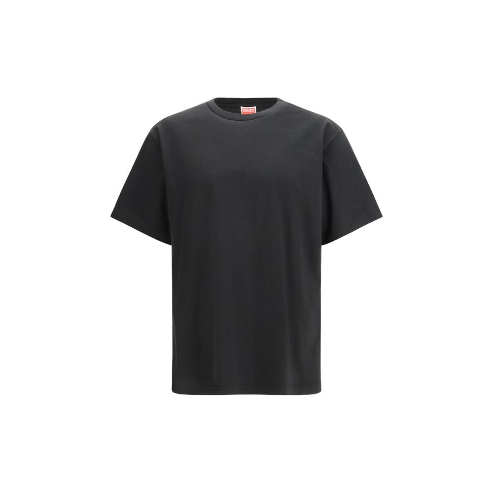 Kenzo Black Cotton T-Shirt - Boke Flower 2.0 Embroidered Oversized Tee