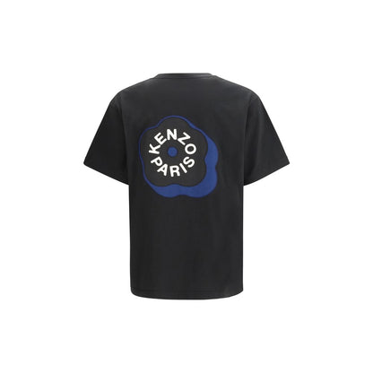 Kenzo Black Cotton T-Shirt - Boke Flower 2.0 Embroidered Oversized Tee