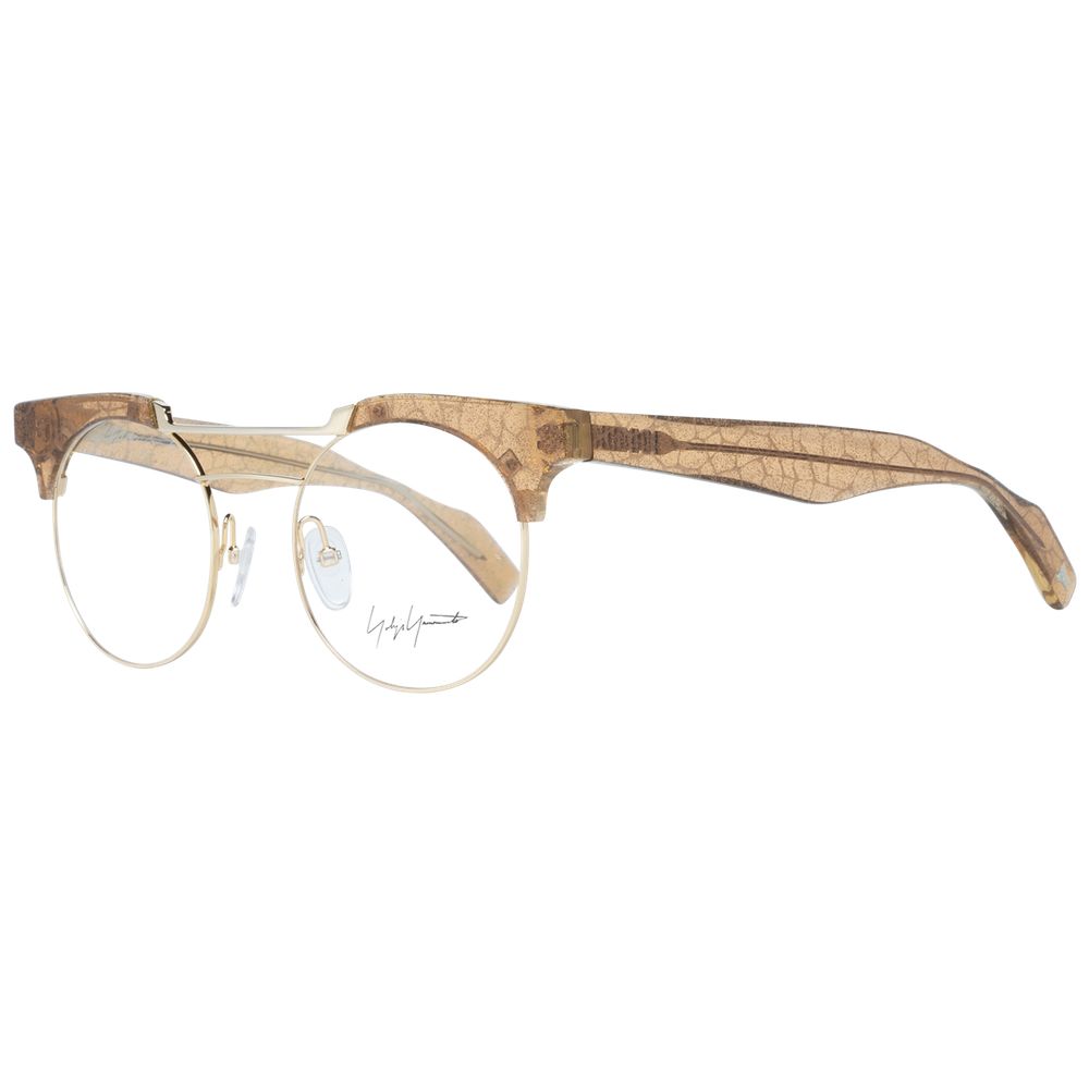 Yohji Yamamoto Women's Gold Optical Glasses – Round Frame
