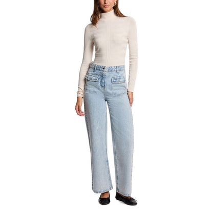 Morgan De Toi Beige Viscose Turtleneck Sweater - Model 252-MENTHYO