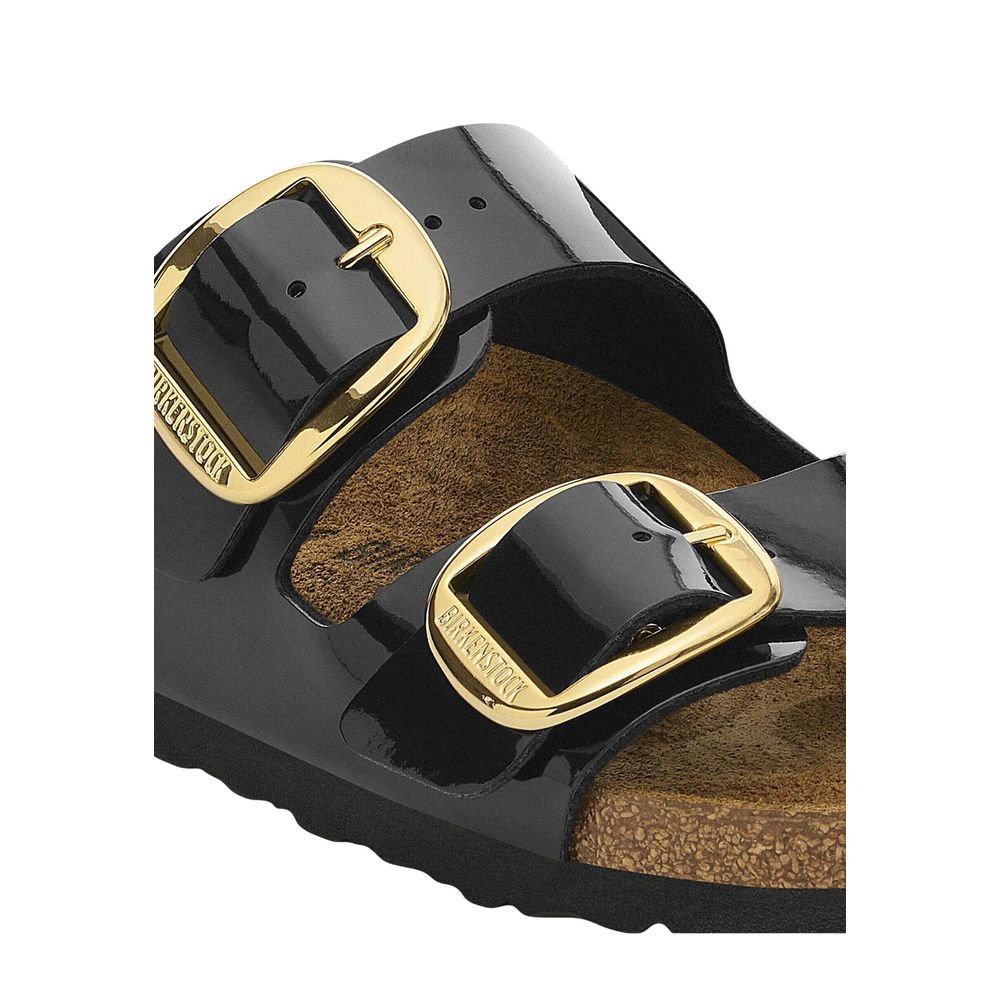 Birkenstock Arizona Big Buckle Black Synthetic Flat Sandals