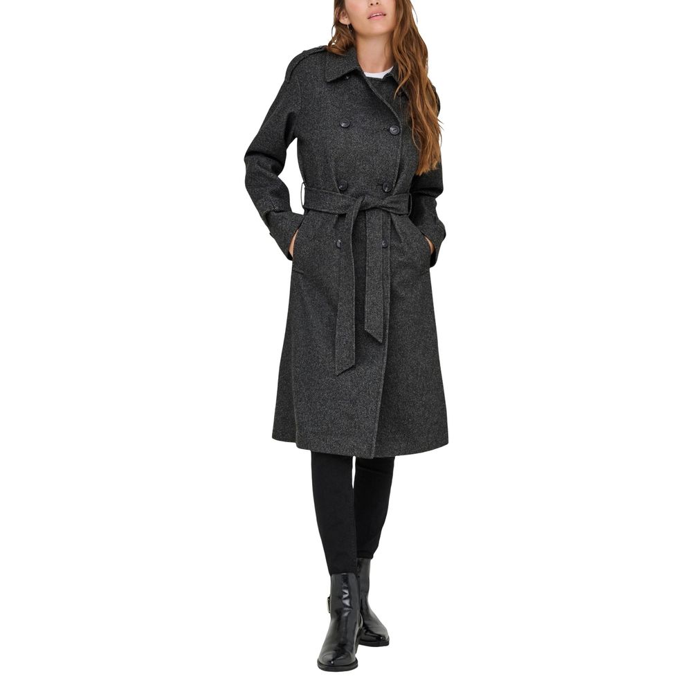 Only ONLASTA TRENCHCOAT OTW 15363034 - Grey Recycled Polyester Coat