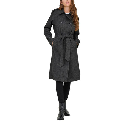 Only ONLASTA TRENCHCOAT OTW 15363034 - Grey Recycled Polyester Coat