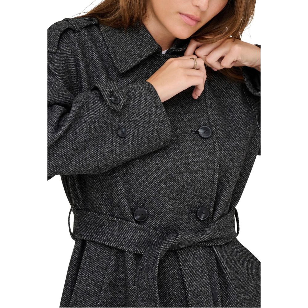 Only ONLASTA TRENCHCOAT OTW 15363034 - Grey Recycled Polyester Coat