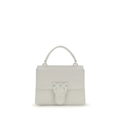 PINKO White Goatskin Handbag - The Love One Top Mini Handbag