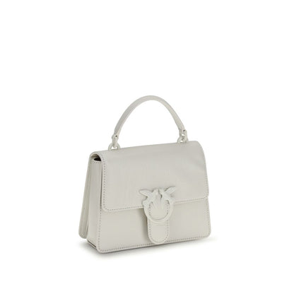 PINKO White Goatskin Handbag - The Love One Top Mini Handbag
