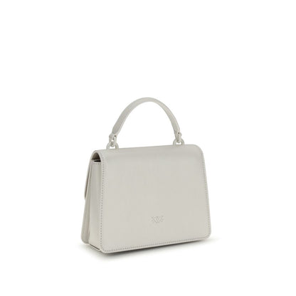 PINKO White Goatskin Handbag - The Love One Top Mini Handbag
