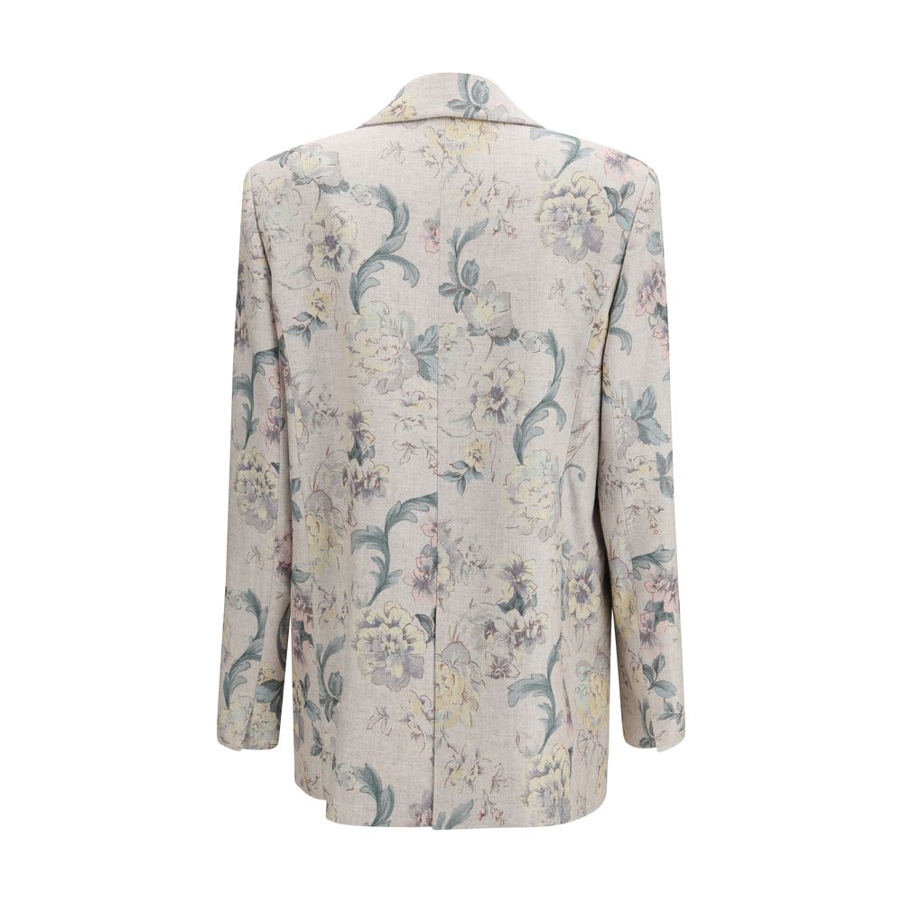 Forte_Forte Peonia My Love Hopsack Linen-Blend Jacket
