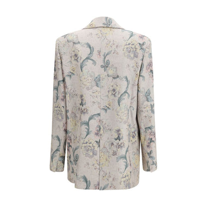 Forte_Forte Peonia My Love Hopsack Linen-Blend Jacket