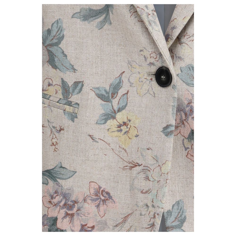 Forte_Forte Peonia My Love Hopsack Linen-Blend Jacket