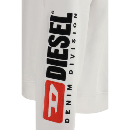 Diesel Logo Sweatshirt in White Cotton
