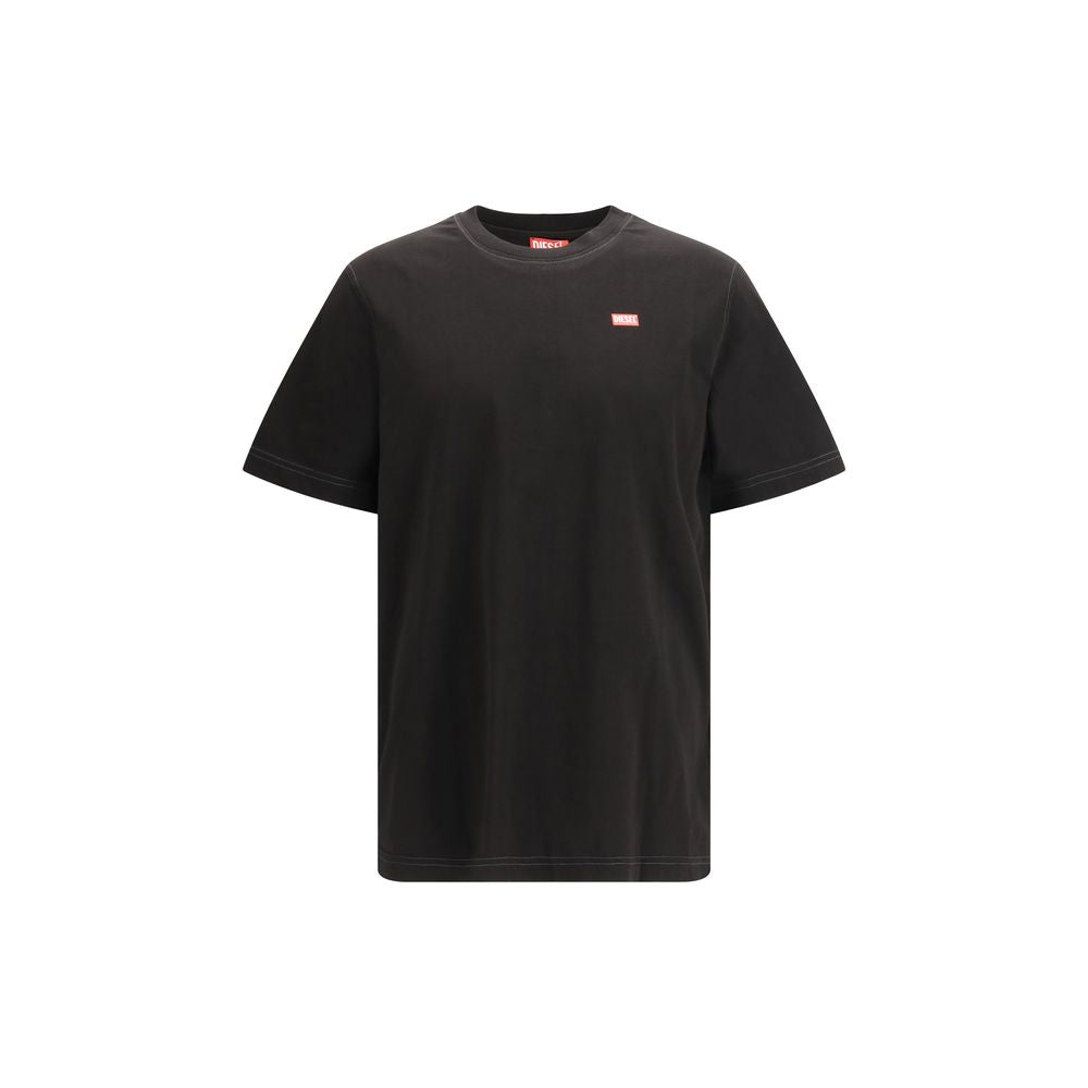 Diesel T-Adjust-V10 Black Cotton T-Shirt
