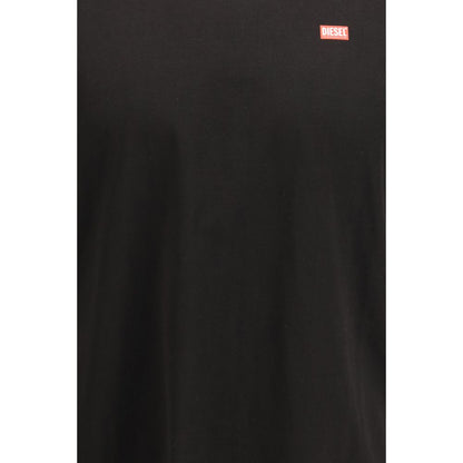 Diesel T-Adjust-V10 Black Cotton T-Shirt