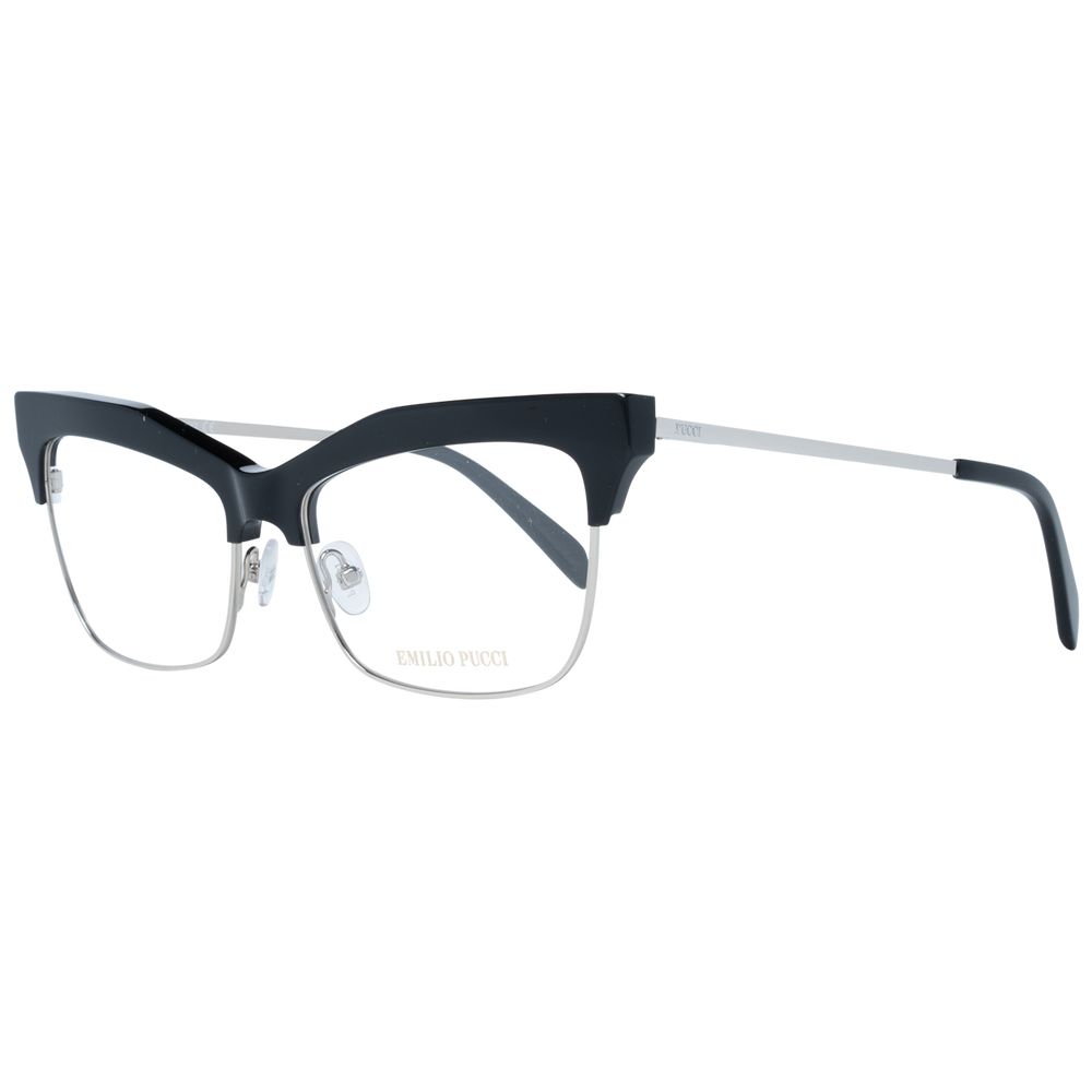 Emilio Pucci Women's Cat Eye Optical Glasses – Black Full-Rim Frame