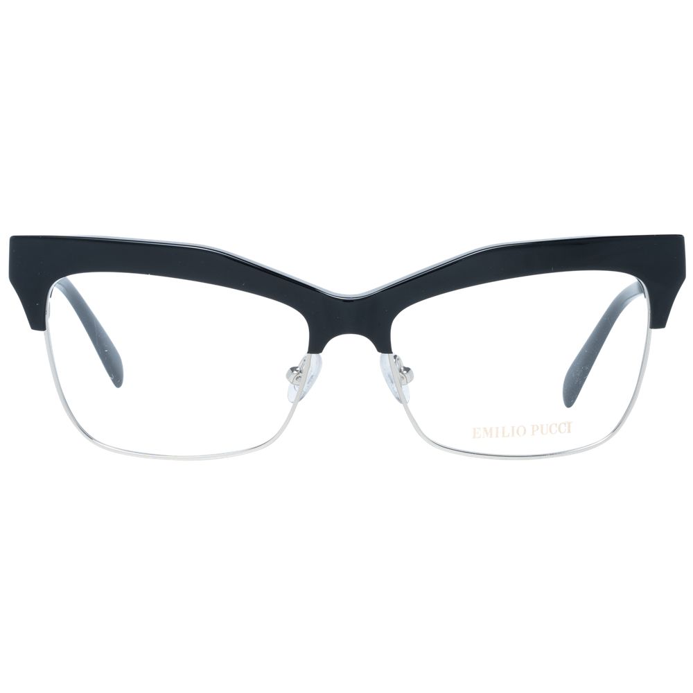 Emilio Pucci Women's Cat Eye Optical Glasses – Black Full-Rim Frame