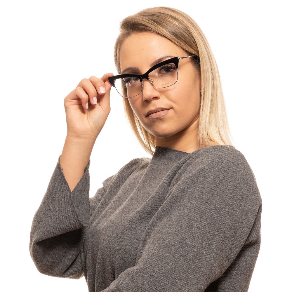 Emilio Pucci Women's Cat Eye Optical Glasses – Black Full-Rim Frame