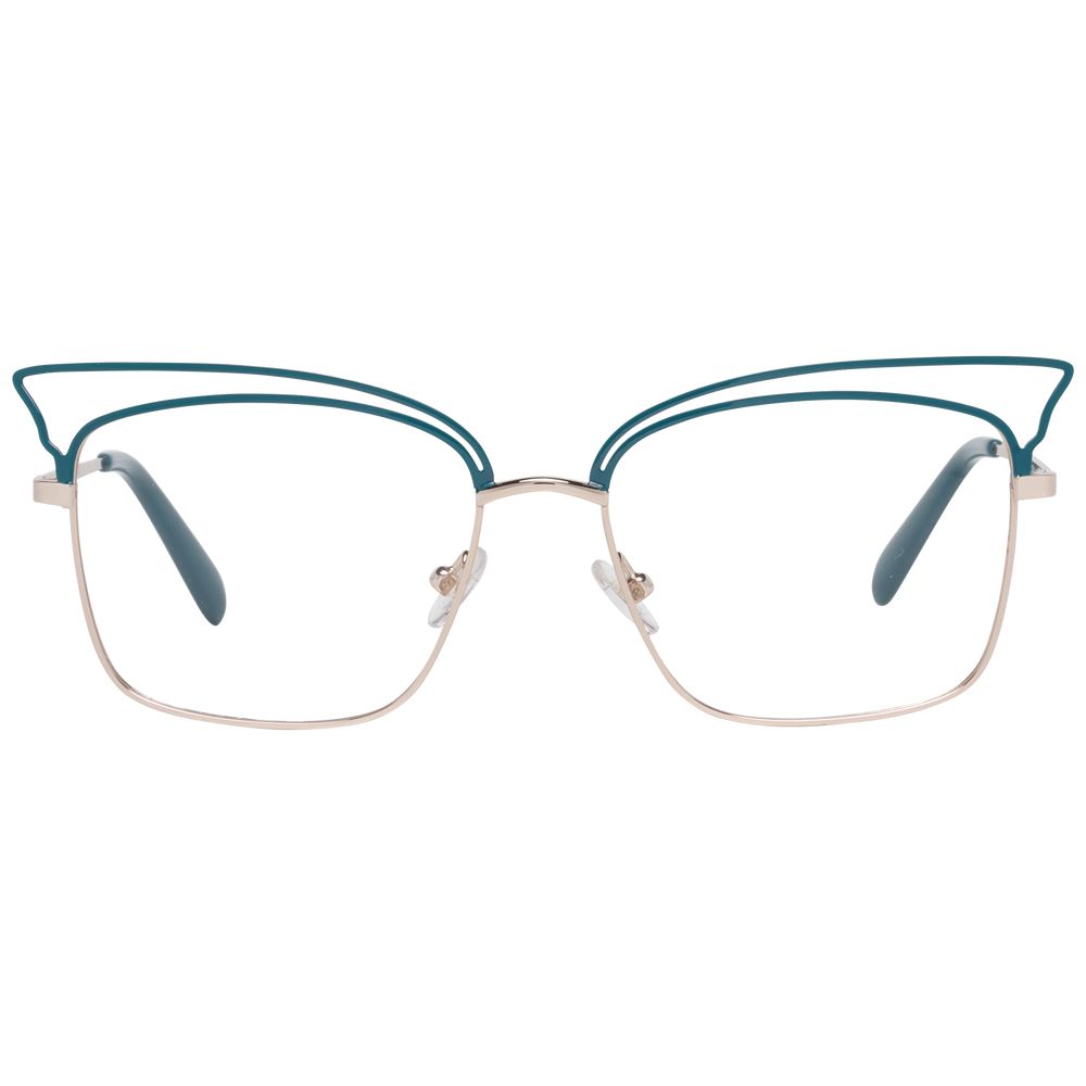 Emilio Pucci Women’s Turquoise Optical Glasses – Full-Rim Frame