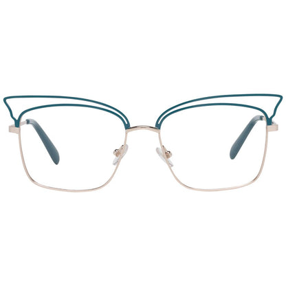 Emilio Pucci Women’s Turquoise Optical Glasses – Full-Rim Frame