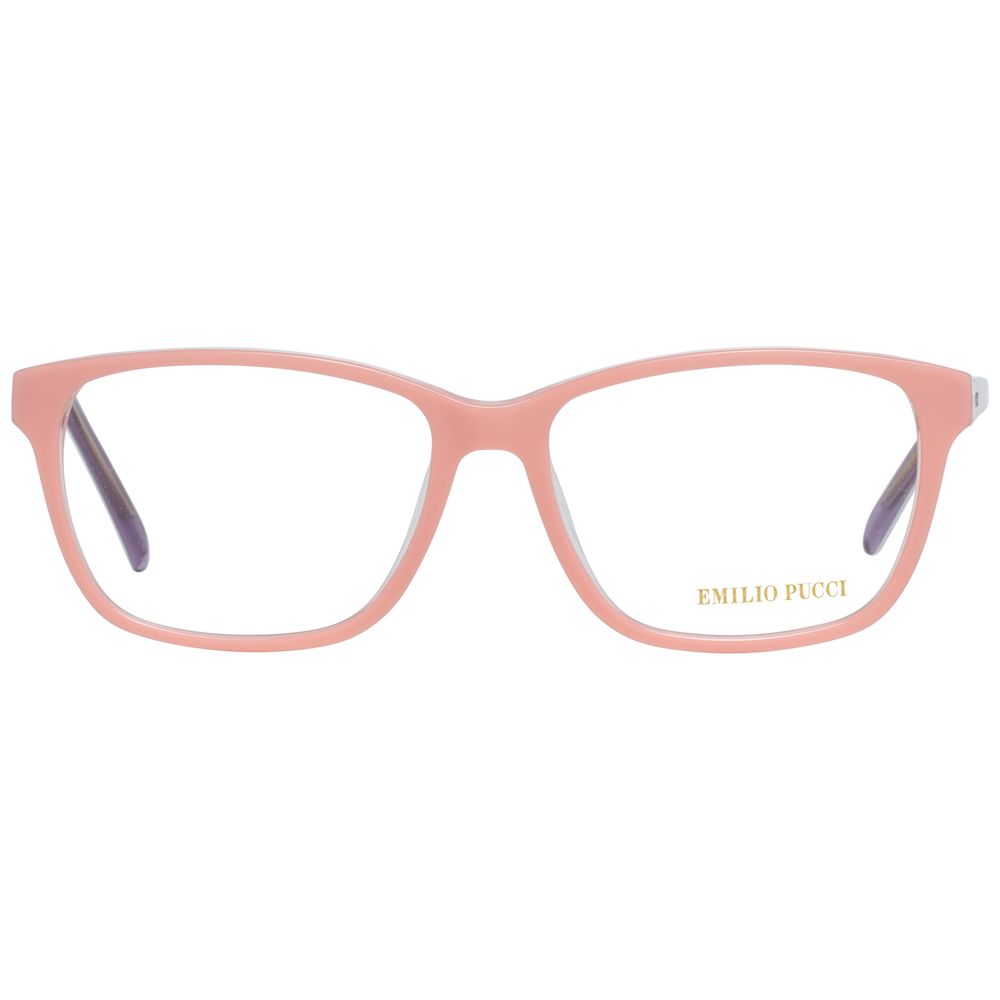 Emilio Pucci Women’s Optical Glasses – Pink Trapezium Frame