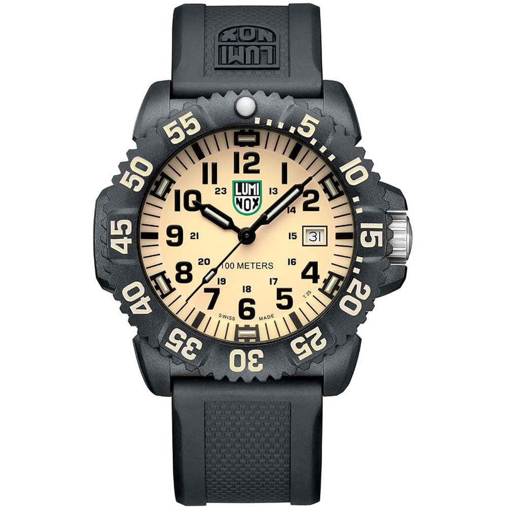 Luminox Men's Black Resin Sport Watch with Yellow Dial