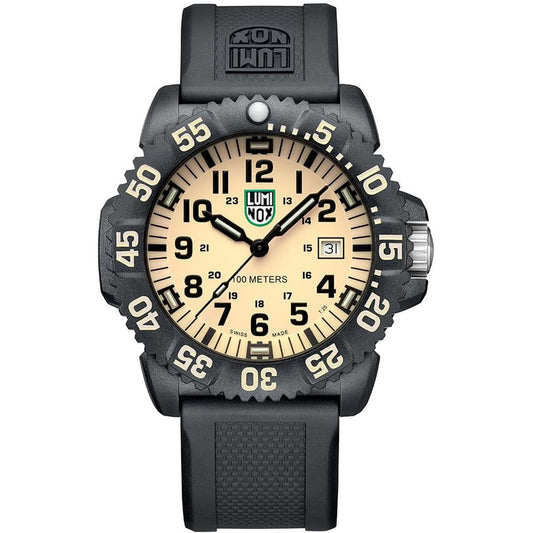 Luminox Men's Black Resin Sport Watch with Yellow Dial