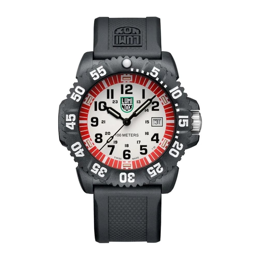 Luminox Black Resin Sport Watch for Men with Quartz Movement