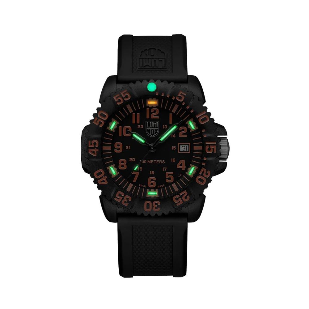 Luminox Men's Black Resin Sport Watch with Swiss Quartz