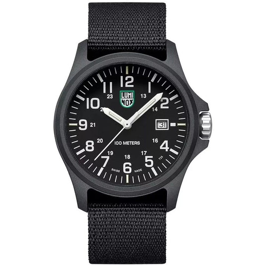 Luminox Men's Black Nylon Sport Watch with Swiss Movement