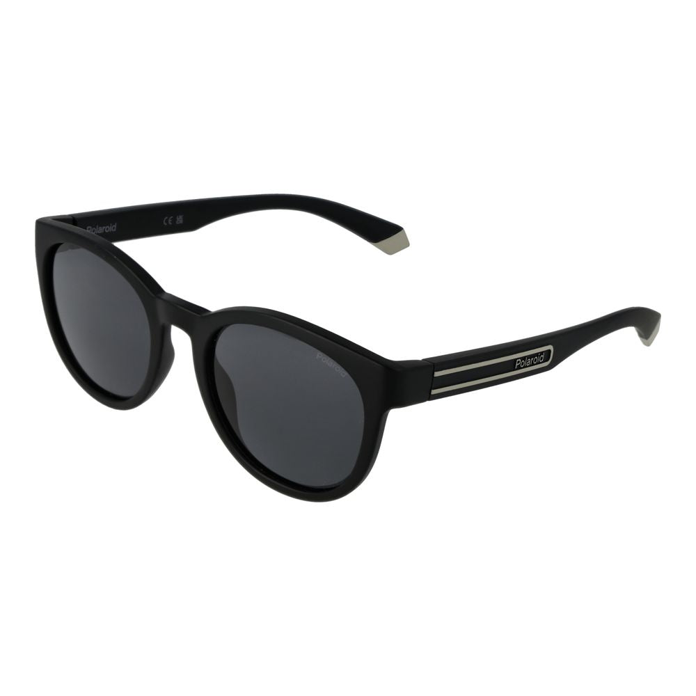 Polaroid Unisex Sunglasses – Black Polycarbonate, Grey Polarized Lenses